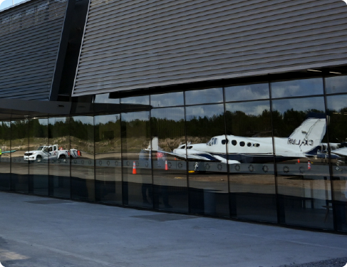 Aeronave en el Aeropuerto de Carmelo