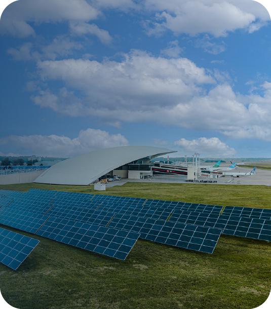 Instalación solar en el Aeropuerto de Carrasco